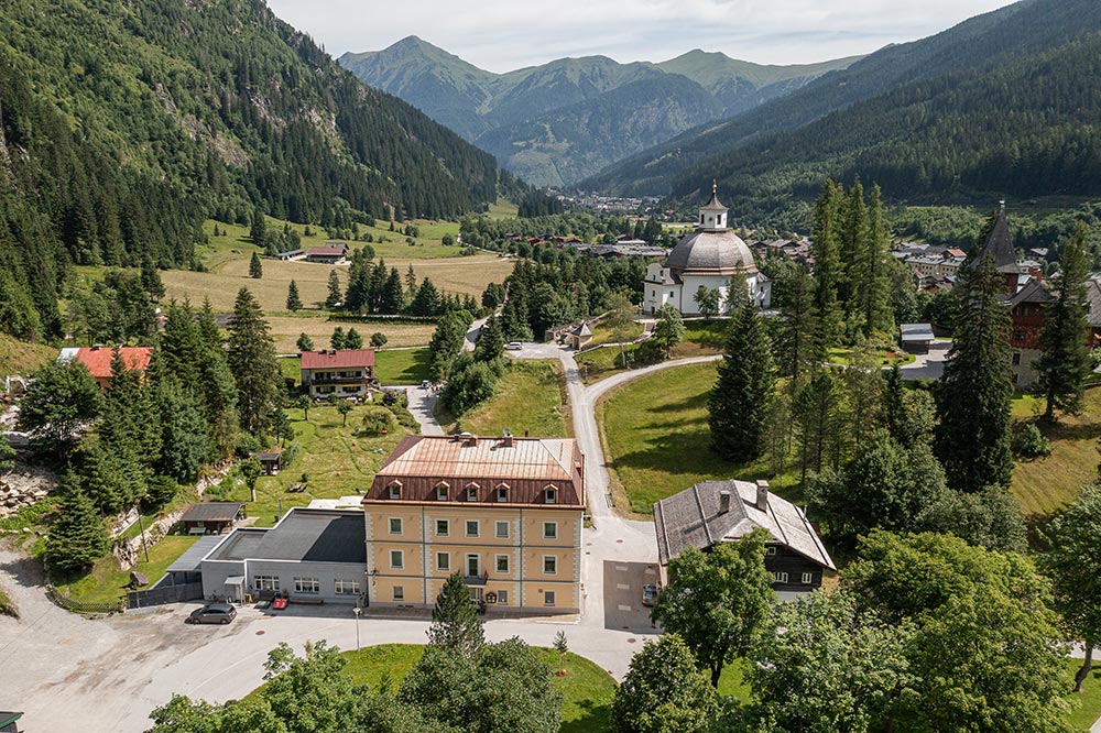 Hotel Rader aus der Vogelperspektive