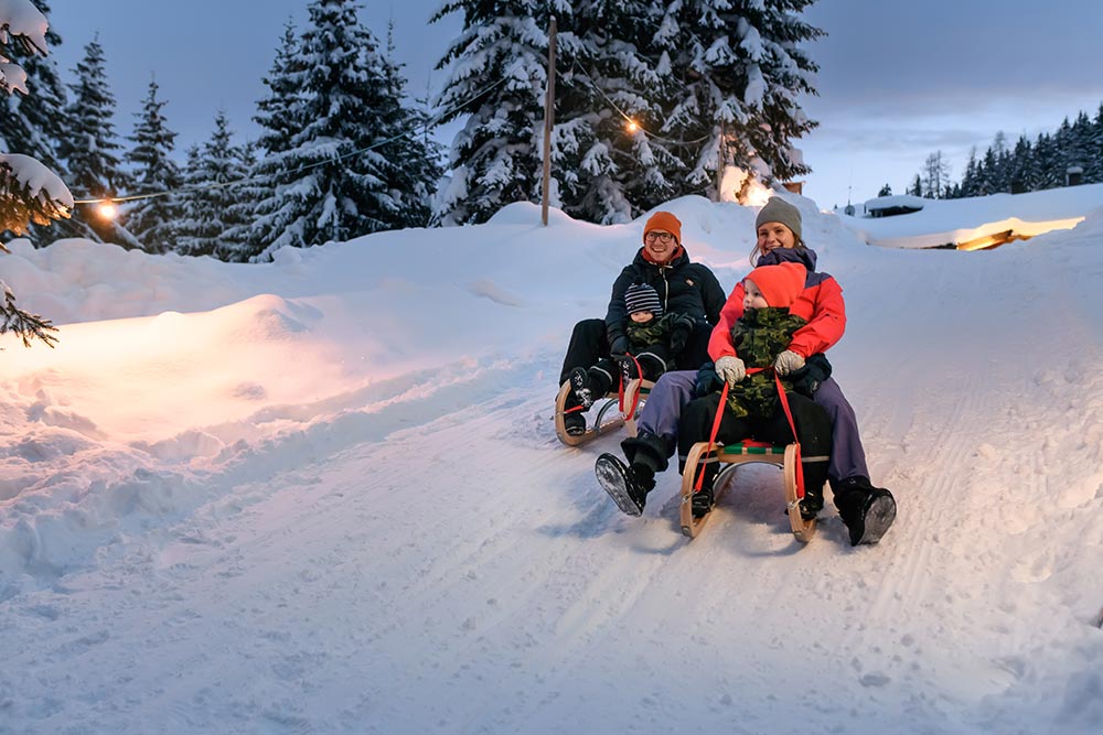 Rodelspass für die ganze Familie