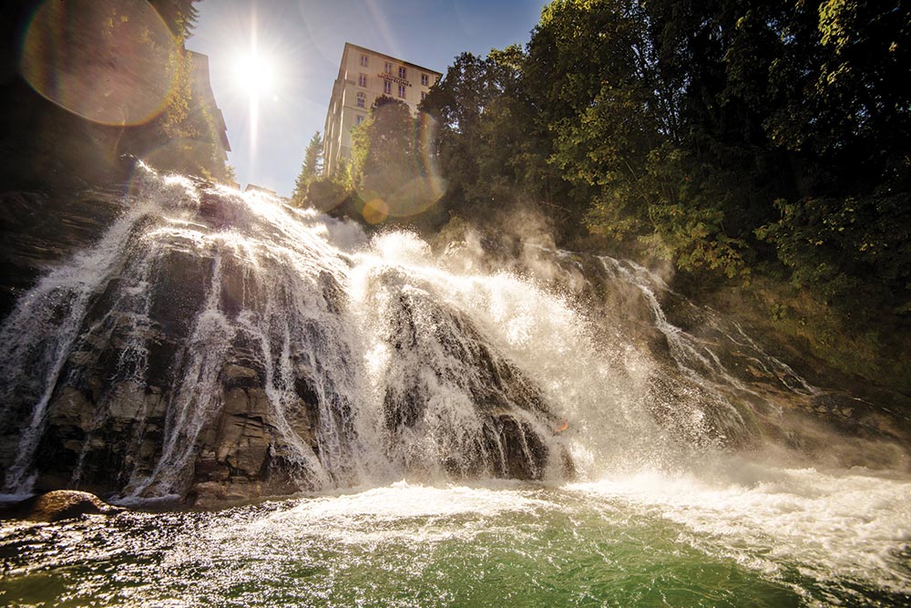 Wasserfall im Zentrum von Bad Gastein